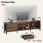 Contemporary 80-Inch TV Stand for 75/80/85 Inch TVs with 2 Drawers - image 25
