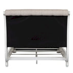 Antique White King Sleigh Bed with Upholstered Design from Magnolia Manor - image 6