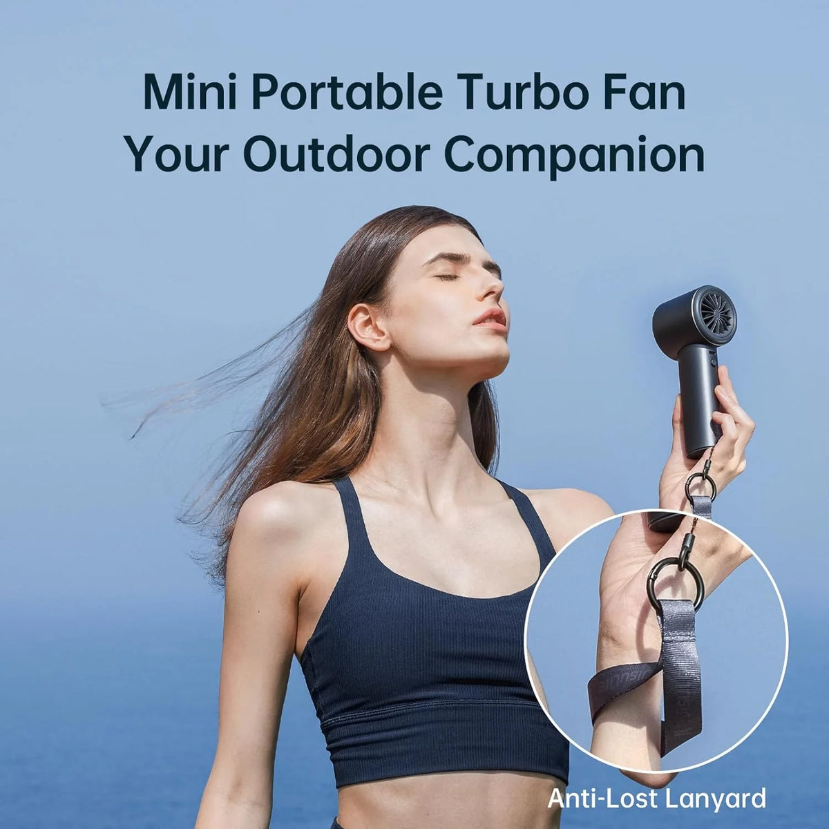 Portable Handheld Fan,Speed(1-100) Adjustable Turbo Mini Fan,5000mAh Battery Rechargeable Personal Fan with Metal Body,Digital Display,Gifts for Women Men Travel/Camping/Outdoor-Grey - image 46