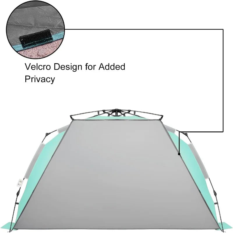 Large Pop Up Beach Tent Sun Shelter for 5-6 Person Portable Sun Shade Instant Tent - image 5