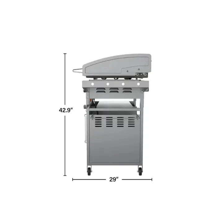 4-Burner 36-Inch Griddle Cooking Station with Hood - image 5