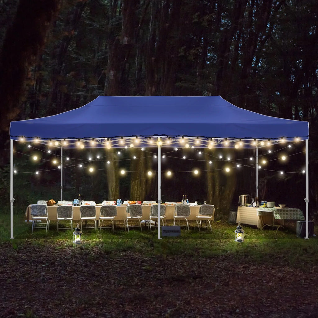 HOTEEL 10x15 Heavy Duty Canopy Tent ,Pop up Canopy for Parties Wedding,Commercial Easy up Gazebo with Roller Bag,UV 50+ &,White - image 39