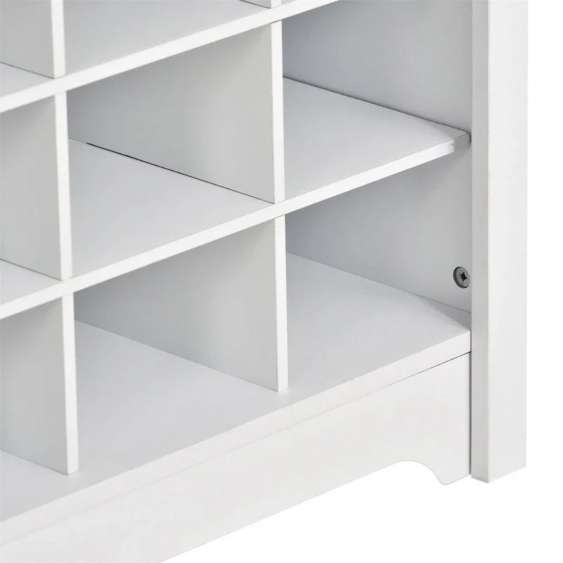 Merax Versatile Hall Tree with Hooks, Shelves, and 24 Shoe Storage Cubbies - image 6