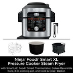 OL701 14 in 1 SMART XL 8 Qt. Pressure Cooker Steam Fryer with SmartLid & Thermometer Auto Steam Release, that Air Fries, Proofs & More, 3 Layer Capacity, 5 Qt. Crisp Basket, Silver/Black - image 12