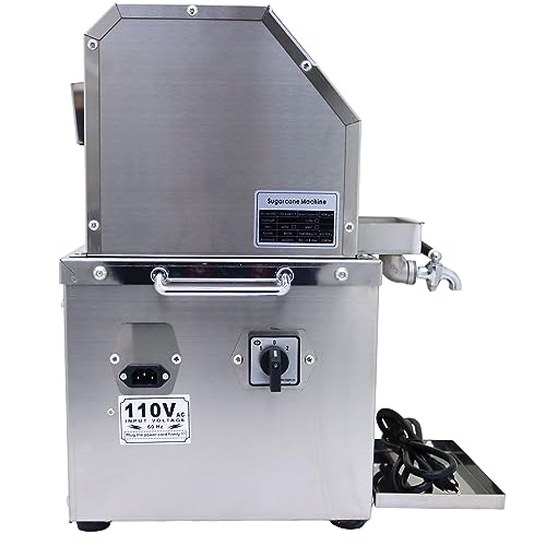 LGXEnzhuo 110V Electric Sugar Cane Press Juicer Machine, 800W Stainless Steel Desktop Sugarcane Juicing Crusher Extractor, with 3 Rollers for Home and Commercial: Home & Kitchen - image 3