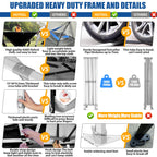 HOTEEL 10x15 Heavy Duty Canopy Tent - Commercial Pop Up with UV50+, Thick Hexagonal Frame, 4 Sidewalls, Anti-Pooling Design & Roller Bag (Black) - image 2