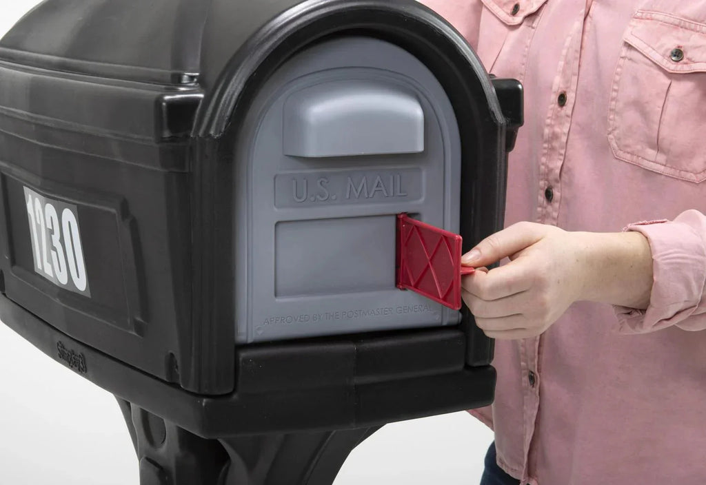 Simplay3 Dig Free Easy Up Classic Black Plastic Mailbox - image 4