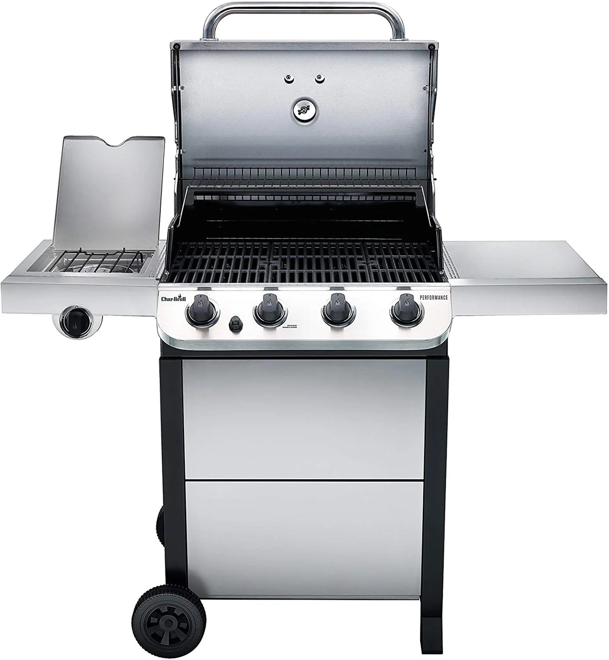 Char-Broil 463377319 Performance 4-Burner Cart Style Liquid Propane Gas Grill, Stainless Steel - image 4