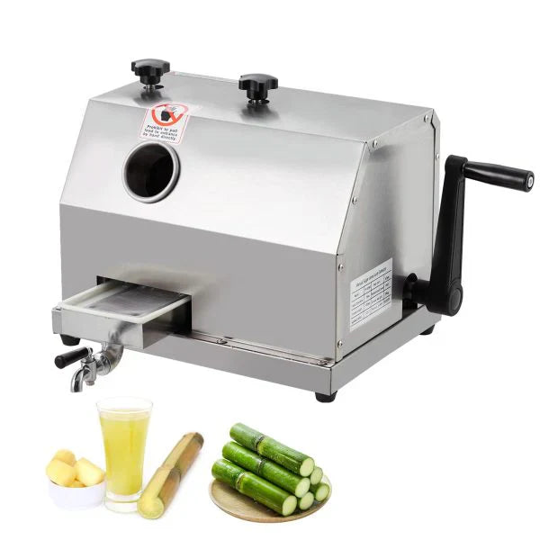 Manual Sugar Cane Juicer Machine, Sugar Cane Press with 3 Stainless Steel Drums and 2.4-inch Large Inlet, Sugarcane Juice Machine with 110LBS/H, Suitable for Home/Commercial Use - image 1