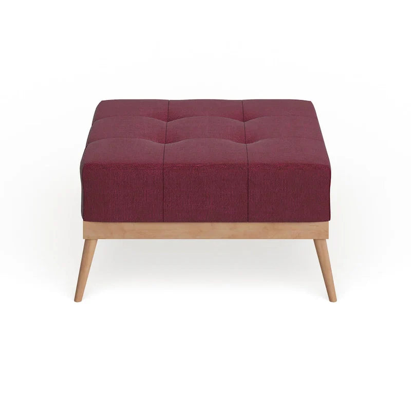 Christopher Knight Home Carson Lund Mid-Century Tufted Fabric Square Ottoman - image 19