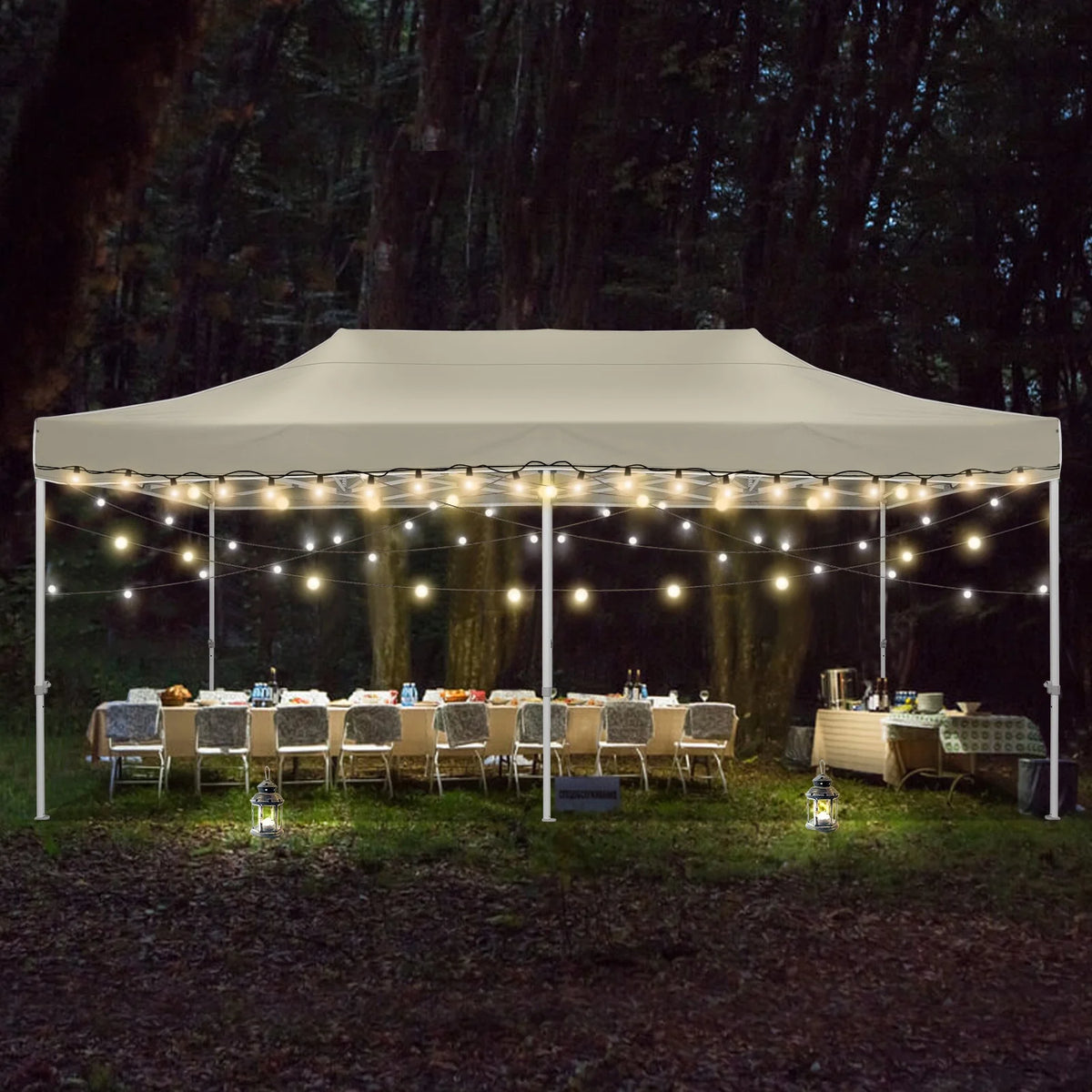 HOTEEL 10x15 Heavy Duty Canopy Tent ,Pop up Canopy for Parties Wedding,Commercial Easy up Gazebo with Roller Bag,UV 50+ &,White - image 31