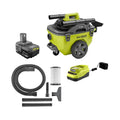 18V Cordless 6-Gallon Wet/Dry Vacuum Kit with Battery and Charger, P770KN - image 1
