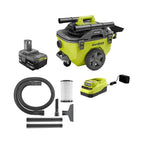 18V Cordless 6-Gallon Wet/Dry Vacuum Kit with Battery and Charger, P770KN - image 1