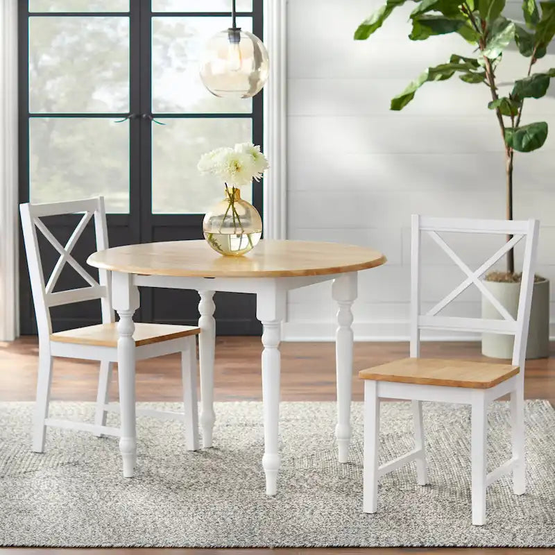 Set of 2 Solid Wood Crossback Dining Chairs by Simple Living - image 10