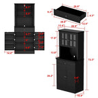 Spacious Kitchen Cabinet with Microwave Space - 30W x 69.3H - image 17