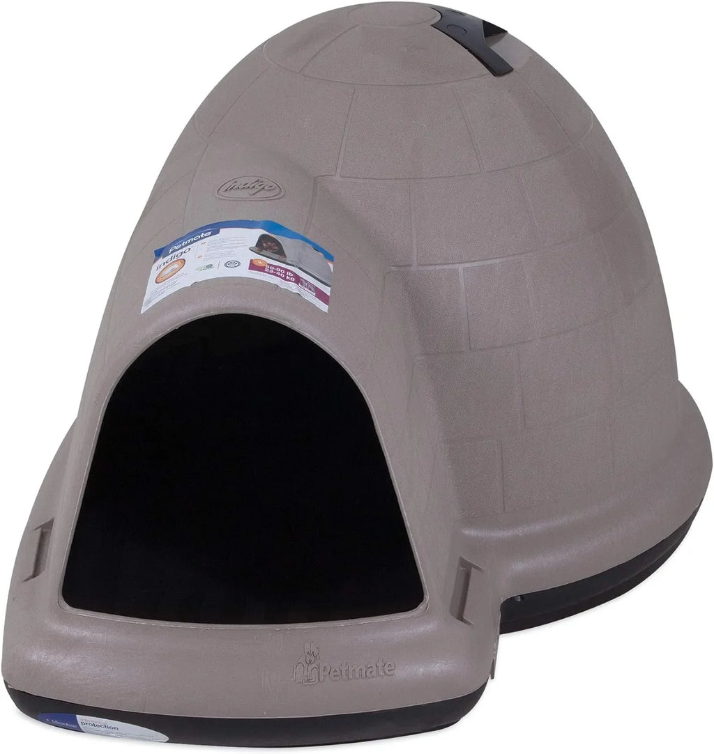 Petmate Indigo Dog House (Igloo Dog House. Made in USA with 90% Recycled Materials. All-Weather Protection Pet - image 17