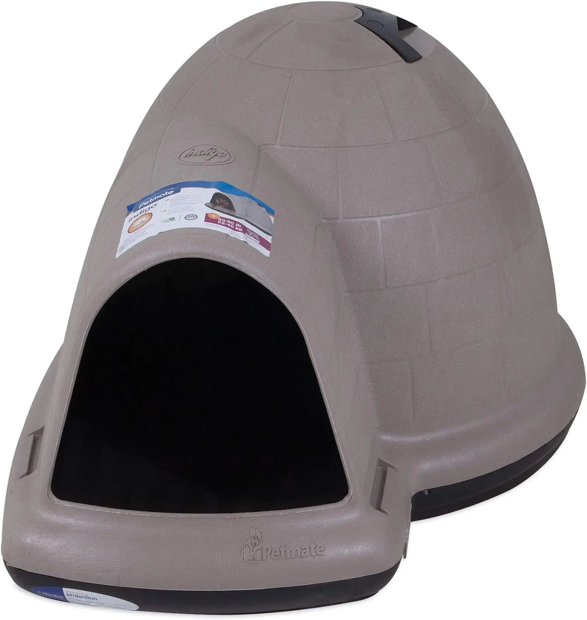 Petmate Indigo Dog House (Igloo Dog House. Made in USA with 90% Recycled Materials. All-Weather Protection Pet - image 17
