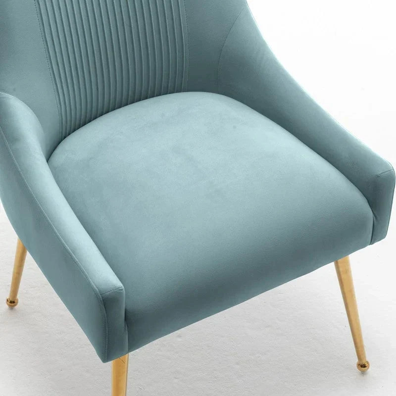 SEYNAR Set of 6 Modern Glam Boucle Velvet Dining or Vanity Chairs with Rear Handle - image 19