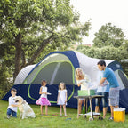 UNP Camping Tent 10-Person-Family Tents, Parties, Music Festival Tent, Big, Easy Up, 5 Large Mesh Windows, Double Layer, 2 Room, Waterproof, Weather Resistant, 18ft x 9ft x78in - image 12