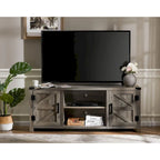 Rustic Farmhouse Barndoor TV Stand - Entertainment Center for TVs up to 70 Inches - image 1