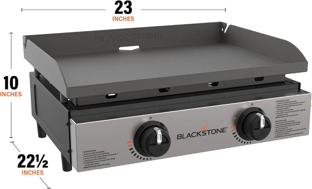 Blackstone 1666 22” Tabletop Griddle with Stainless Steel Faceplate, Powder Coated Steel, Black - image 23