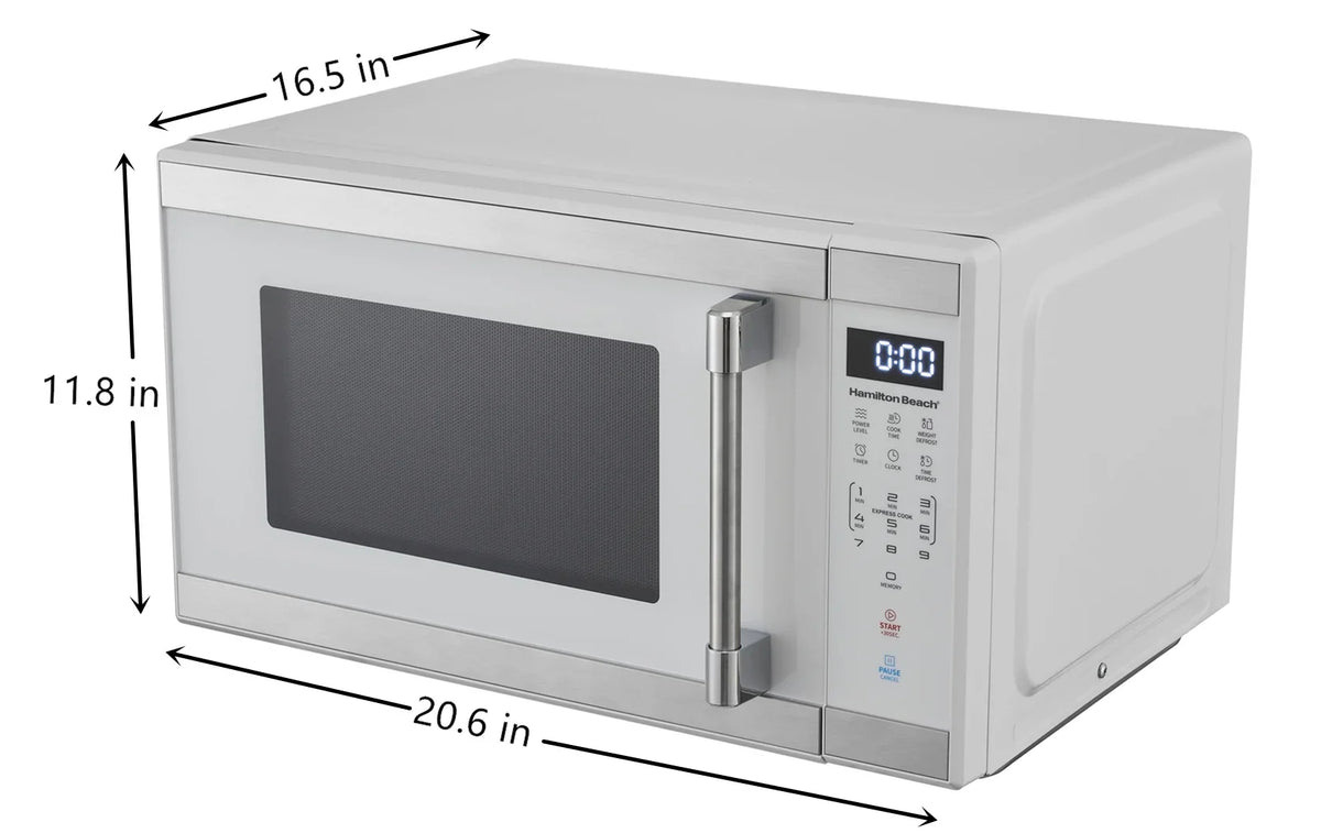 Hamilton Beach 1.1 Cu. Ft. Microwave Oven, Countertop, Black and Stainless Steel - image 12