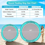 Round Floating Ring Hammock - Heavy Duty Inflatable Raft - image 55