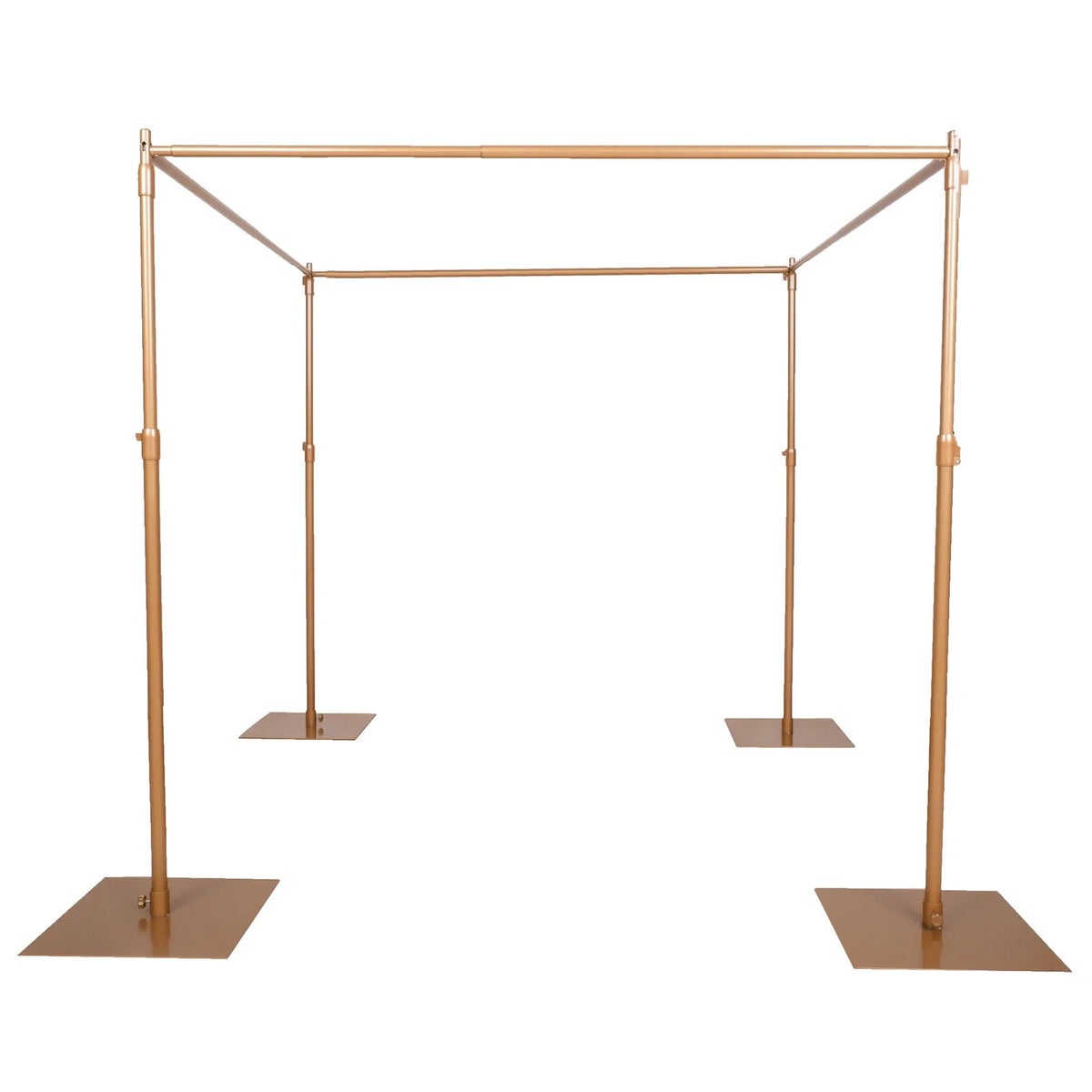 Efavormart 10ft / 4 Post Gold Metal DIY Photography Backdrop Stand, Wedding Arch Canopy Tent - image 8