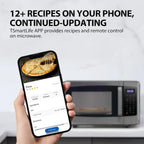 TOSHIBA 4-in-1 ML-EC42P(SS) Countertop Microwave Oven, Smart Sensor, Convection, Air Fryer Combo, Mute Function, Position Memory 13.6" Turntable, 1.5 Cu Ft, 1000W, Silver - image 8