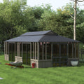 28 Ft. W x 15.5 FT. D Solid Wood Patio Gazebo - image 1