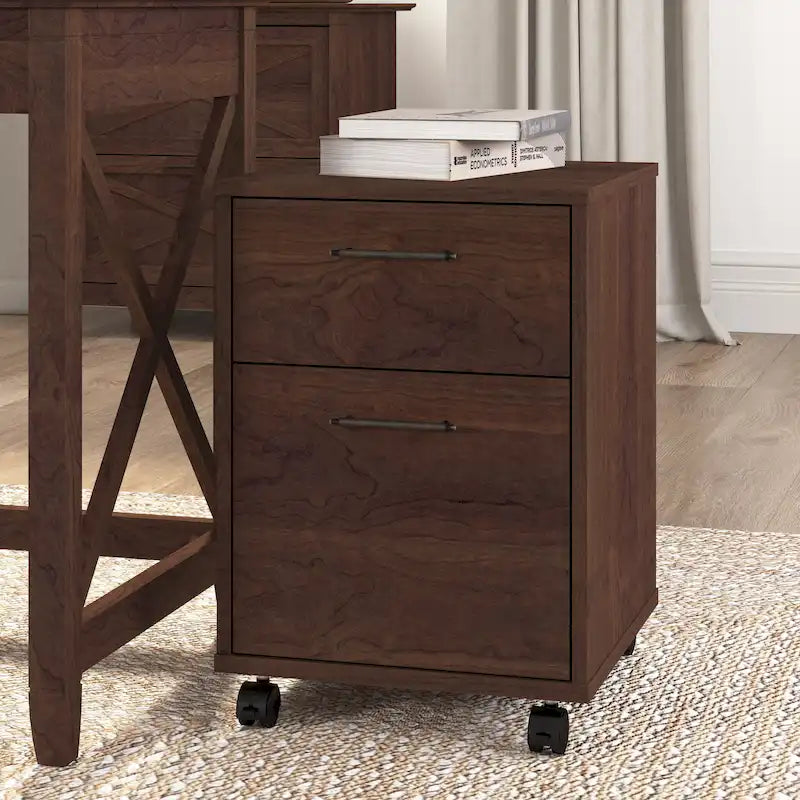 Bush Furniture Key West Mobile File Cabinet with 2 Drawers - image 4