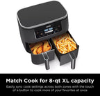 Ninja Foodi 10QT 6-in-1 DualZone Smart XL Air Fryer, 2 Independent 5QT Baskets, Smart Cook Thermometer, Match Cook, Smart Finish, Air Fry, Roast, Bake, Dehydrate, Reheat, Grey, DZ550 - image 39