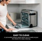 Ninja Foodi 9 in 1 Digital Air Fry Oven, Convection Oven, Toaster, Air Fryer with Flip Away Storage, Air Roast, Bake, Broil, Dehydrate, Reheat, Stainless Steel (102A) : Home & Kitchen - image 2