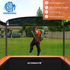 6 FT Kids Trampoline with Swing & Safety Fence, ASTM Approved Toddler Rectangle Trampoline for 3-8 Year Old - image 9