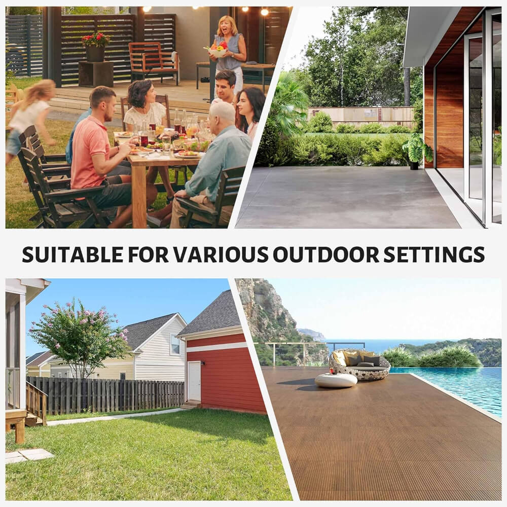 [10x12FT] Heavy Duty Premium Outdoor All-Season Wooden Cedar Hardtop Gazebo With Metal Roof & Back Curtains (SAK57184) - image 14