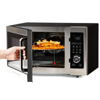 PowerXL Microwave Air Fryer Plus, Stainless Steel / Black, 1cu. ft. - image 5