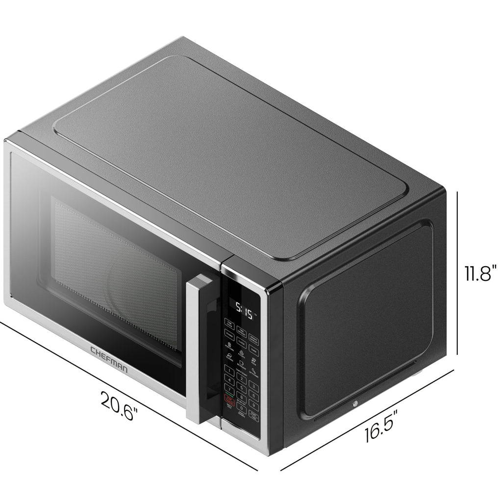 Chefman 0.9 cu ft Countertop Microwave Oven, 900 Watts - Stainless Steel - image 13