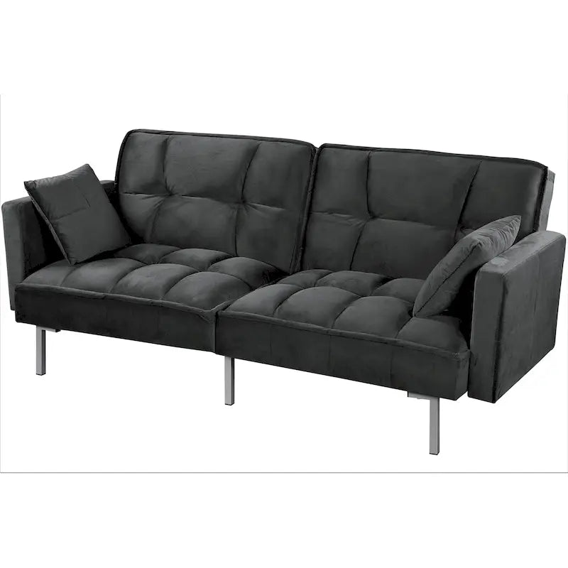 Bernal 75.6-Inch Velvet Sleeper Sofa Bed - image 8
