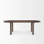 Sohan Dark Elm Oval Dining Table - Dimensions: 91.0L x 38.0W x 30.0H - image 2
