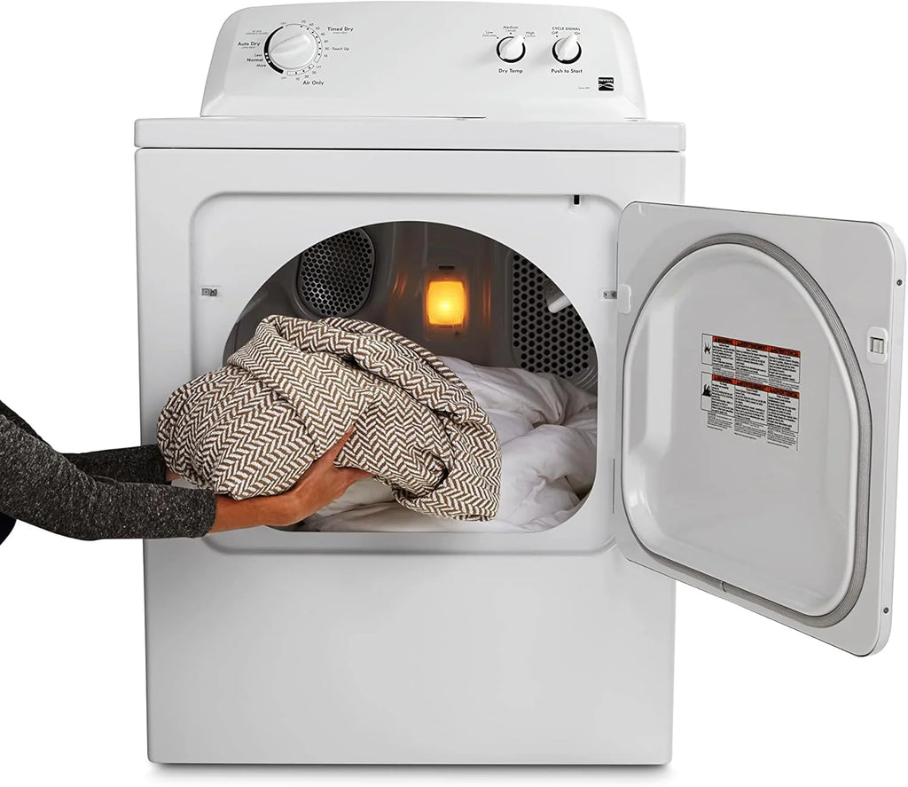 Kenmore 29′′ Front Load Electric Dryer with Wrinkle Guard and 7.0 Cubic Ft. Total Capacity, White - image 4