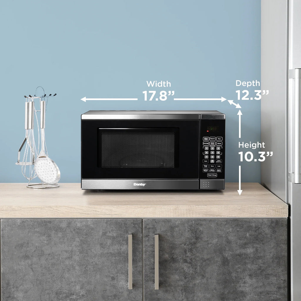 Danby Designer 0.7 cu. ft. Space Saving Under the Cupboard Microwave in Stainless Steel (DDMW007501G1) - image 7