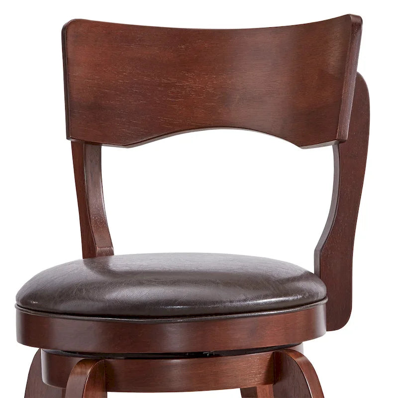 Lyla 24-Inch Brown Swivel Counter Stool by iNSPIRE Q Classic - image 4