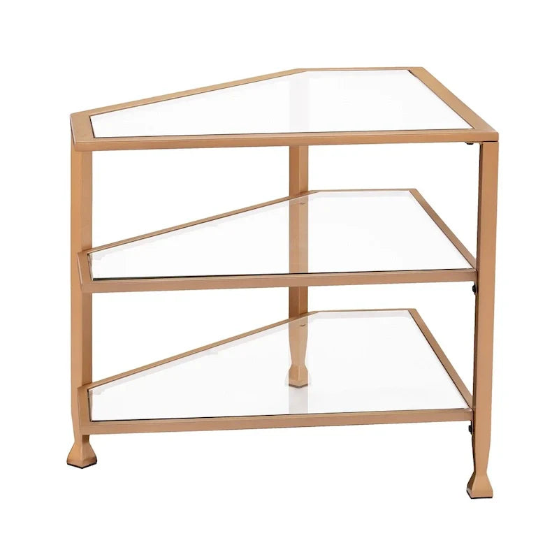SEI Furniture Jensen Metal Corner TV Stand for Screens up to 33.25 inches - image 21