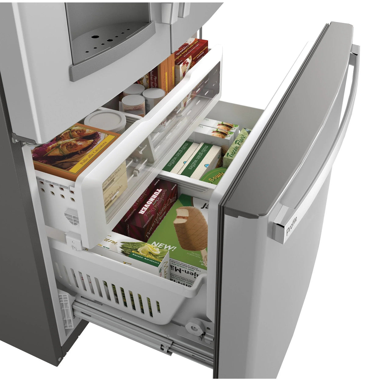 GE Profile™ Series ENERGY STAR® 27.7 Cu. Ft. Fingerprint Resistant French-Door Refrigerator with Hands-Free AutoFill - image 6