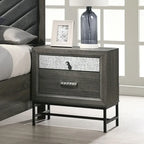 Contemporary Grey 6-Piece Platform Bedroom Set by Furniture of America - Heinisk Collection - image 4