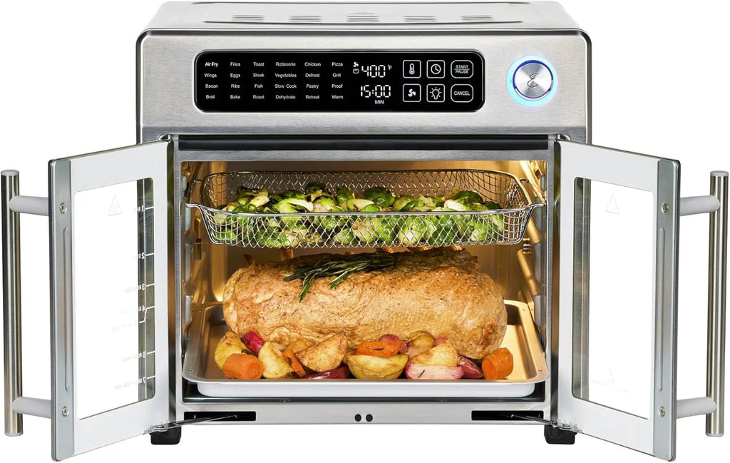 Emeril Lagasse Extra Large French Door Air Fryer Toaster Oven Combo, 24 Cooking Functions - image 8