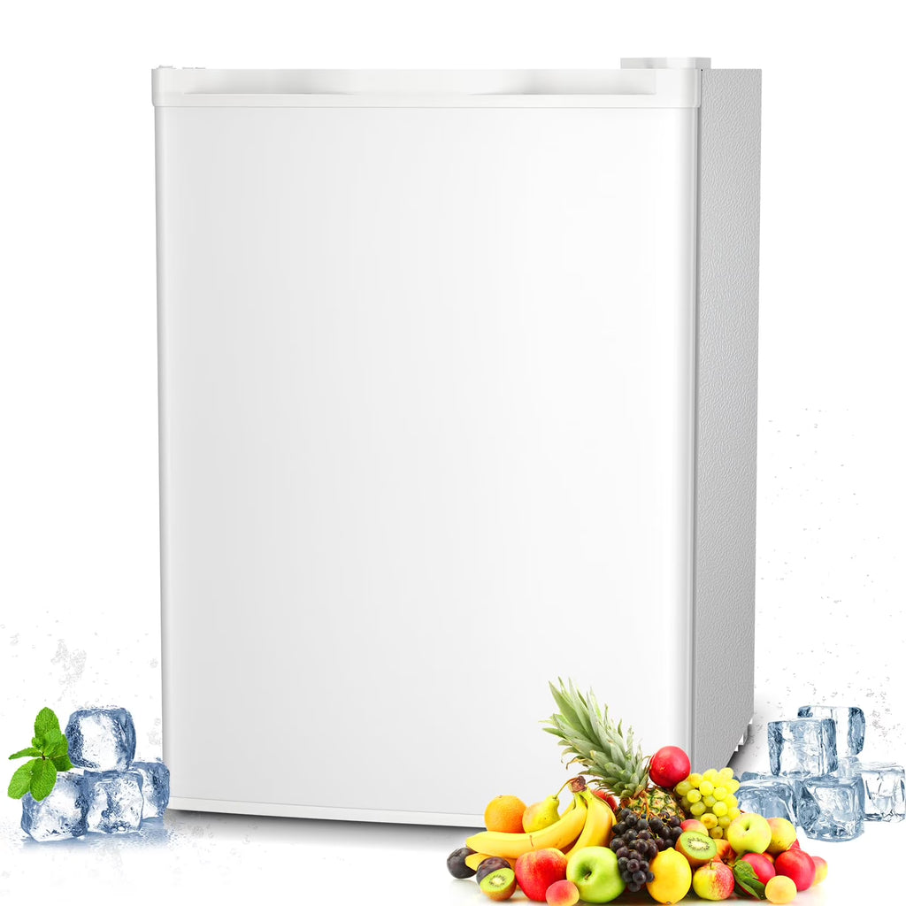 FREE VILLAGE 3.2 Cu.Ft. Mini Fridge with Freezer, Small Refrigerators with Adjustable Thermostat, Low Noise, Energy Saving, Compact Refrigerators for College Dorm, Office, Bedroom, Apartment, White - image 1