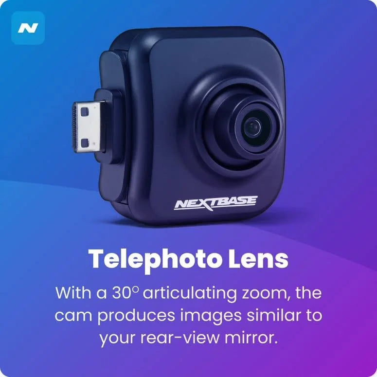 Nextbase 222X Compact Dual Dash Cam Front & Rear 2.5" HD IPS Screen, 1080p Full HD, 6 Layer Lens, Black, 0.17 lbs assembled. - image 8