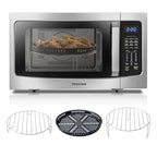 Toshiba Air Fryer Combo 4 in 1 Countertop Microwave Oven, Smart Sensor, Convection, Mute Function, Position Memory 13.6" Turntable, 1.5 Cu Ft, 1000W, Silver, ML EC42P(SS): Home & Kitchen - image 1