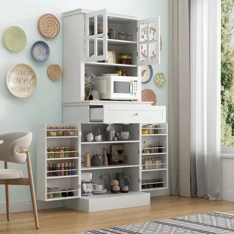 Spacious Kitchen Cabinet with Microwave Space - 30W x 69.3H - image 29